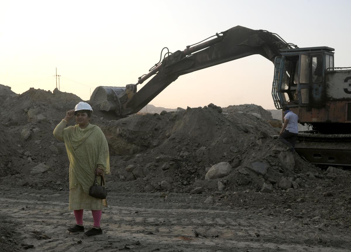 With hard hats and shovels, women break the rock ceiling in the deep
