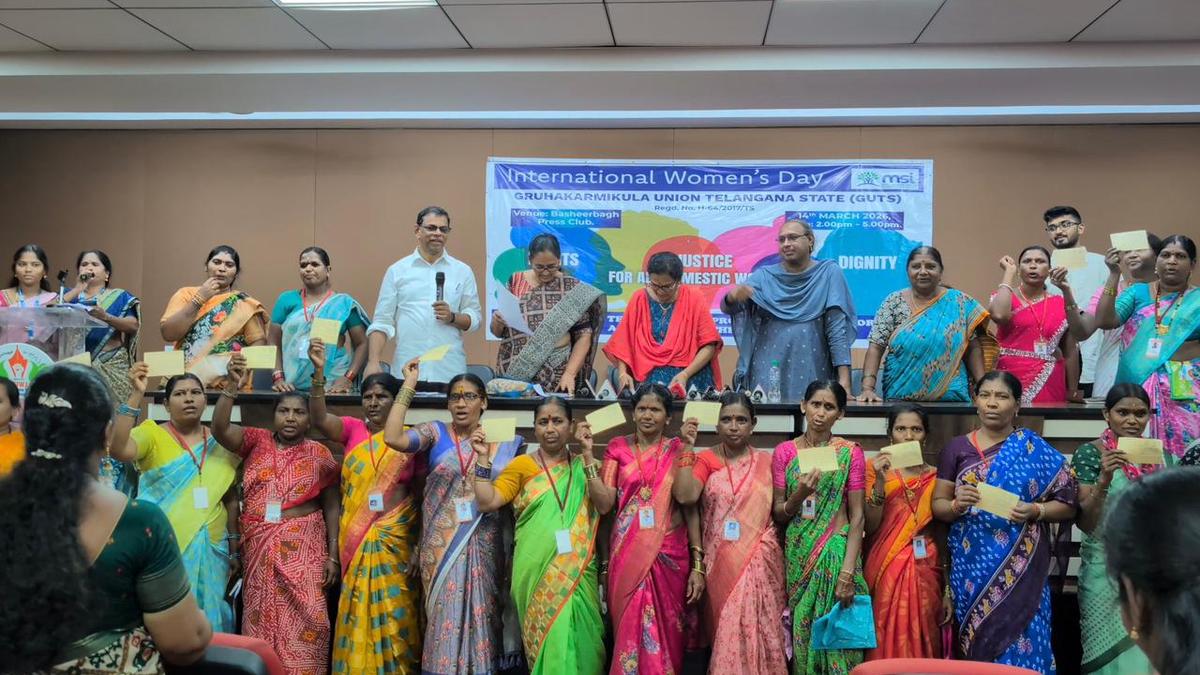 Domestic workers demand law to protect their rights in Telangana
