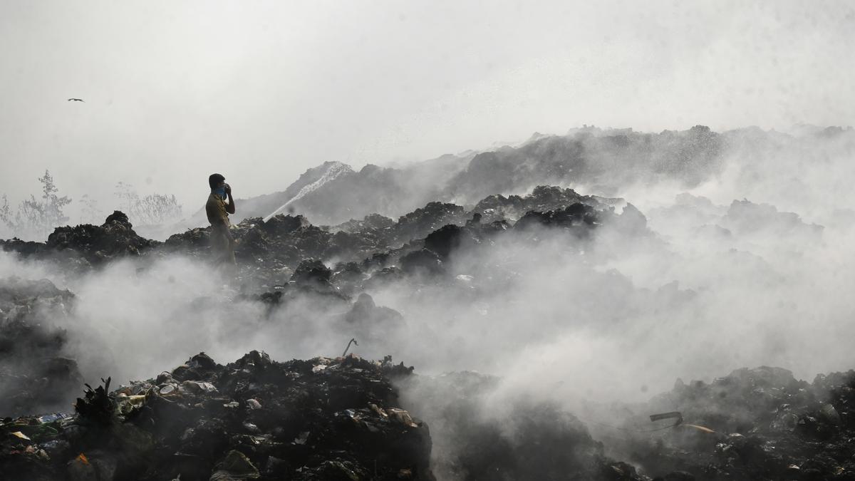 Brahmapuram fire not yet fully doused even after two days