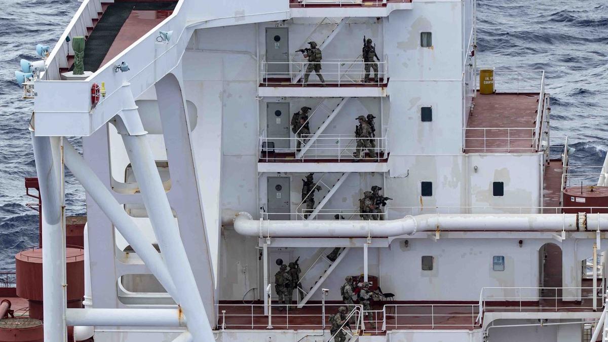 U.S. says it interdicted and boarded vessel defying Trump's quarantine