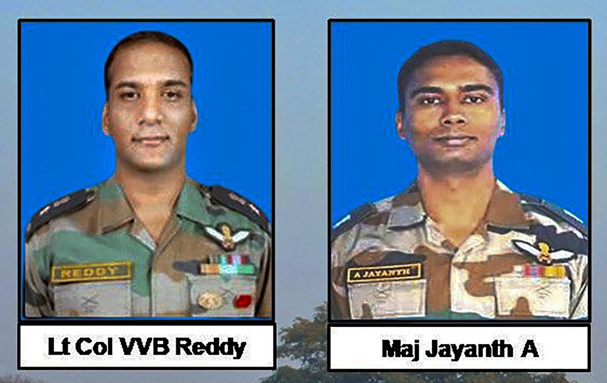 Lt Col V.V.B. Reddy and Major Jayanth A. File.