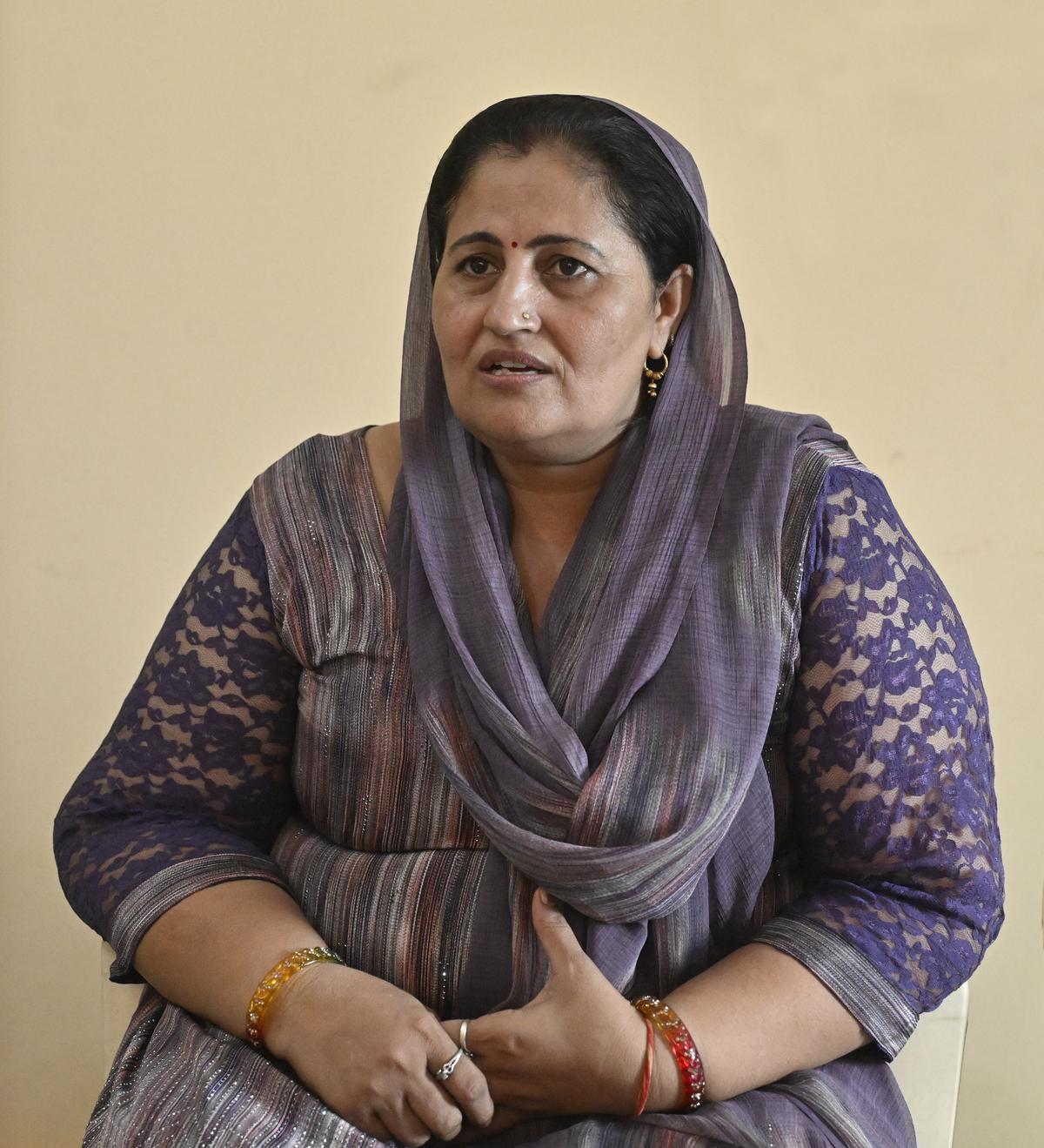 Wrestler Reetika Hooda’s mother Neelam.