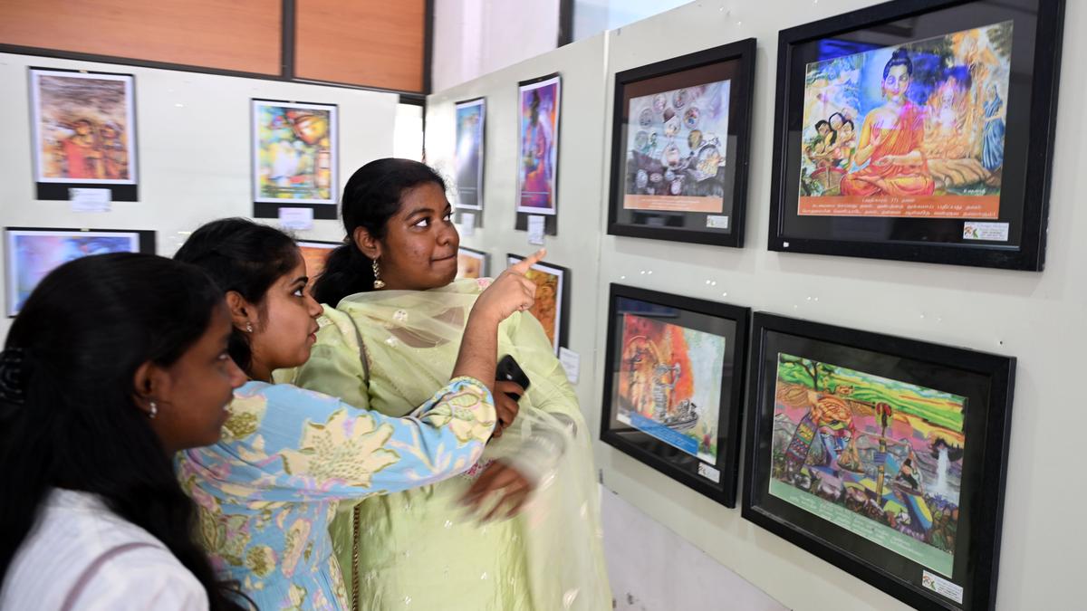 Artwork, creative ideas with themes of Thirukkural verses on display at exhibition