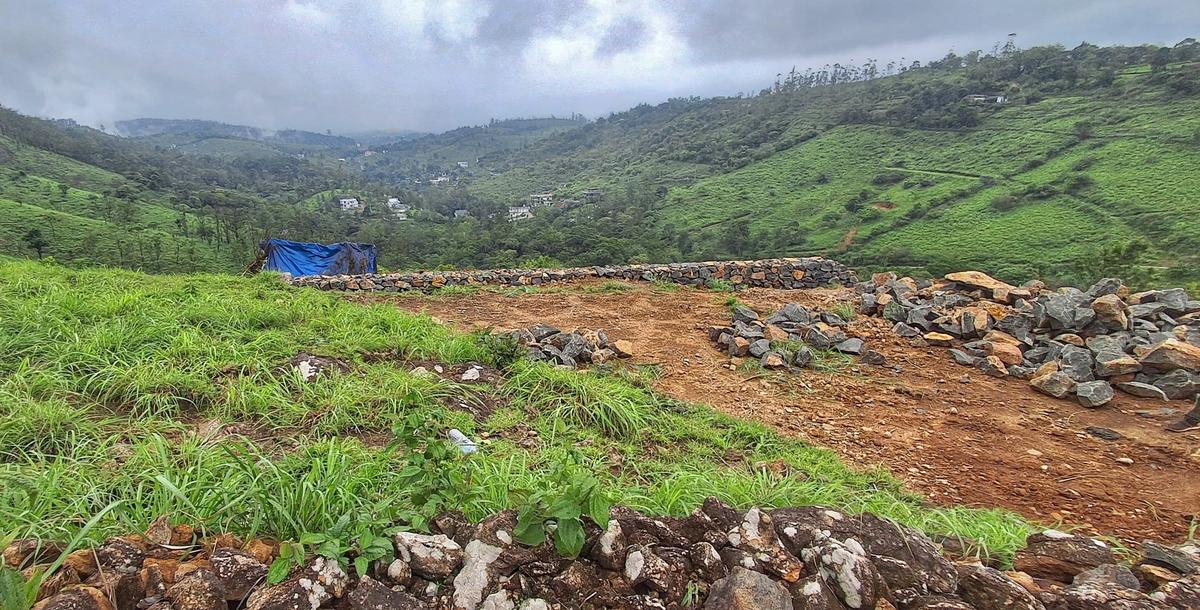 The constructions on the Parunthumpara hills near Peerumade in Idukki. 