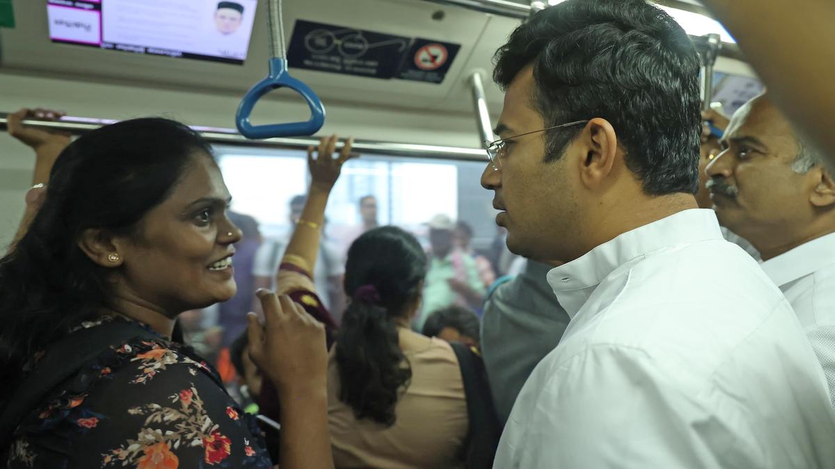 Bengaluru MPs hop onto Namma Metro to understand peak hour woes