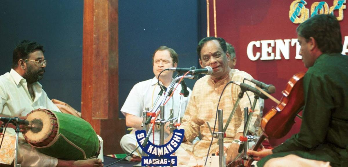 M. Balamuralikrishna’s concert at Sri Parthasarathy Swami Sabha in 2002.