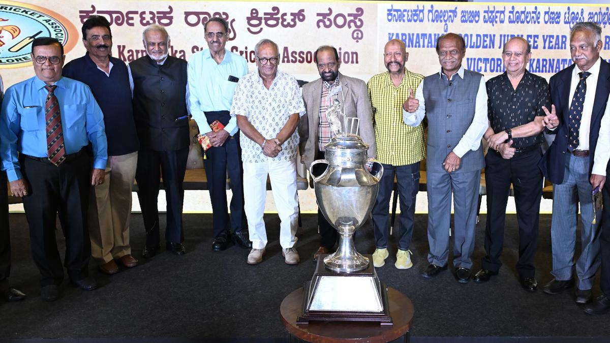 CRICKET | Karnataka’s maiden Ranji Trophy title winners feted in a grand function