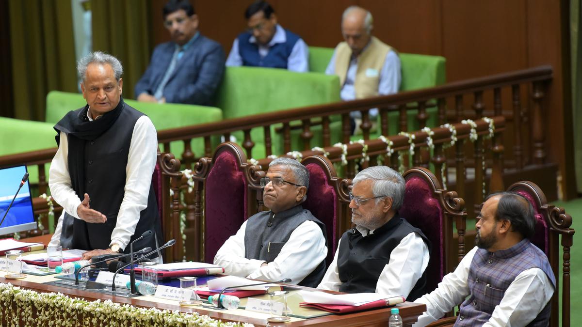 Gehlot goof-up: Rajasthan CM reads out excerpts of previous budget, uproar in House