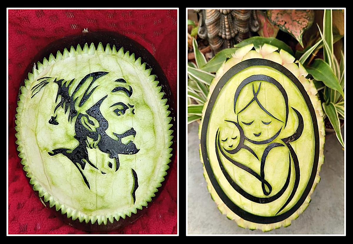Carving wonders by Chef Raju Carving wonders by Chef Raju
