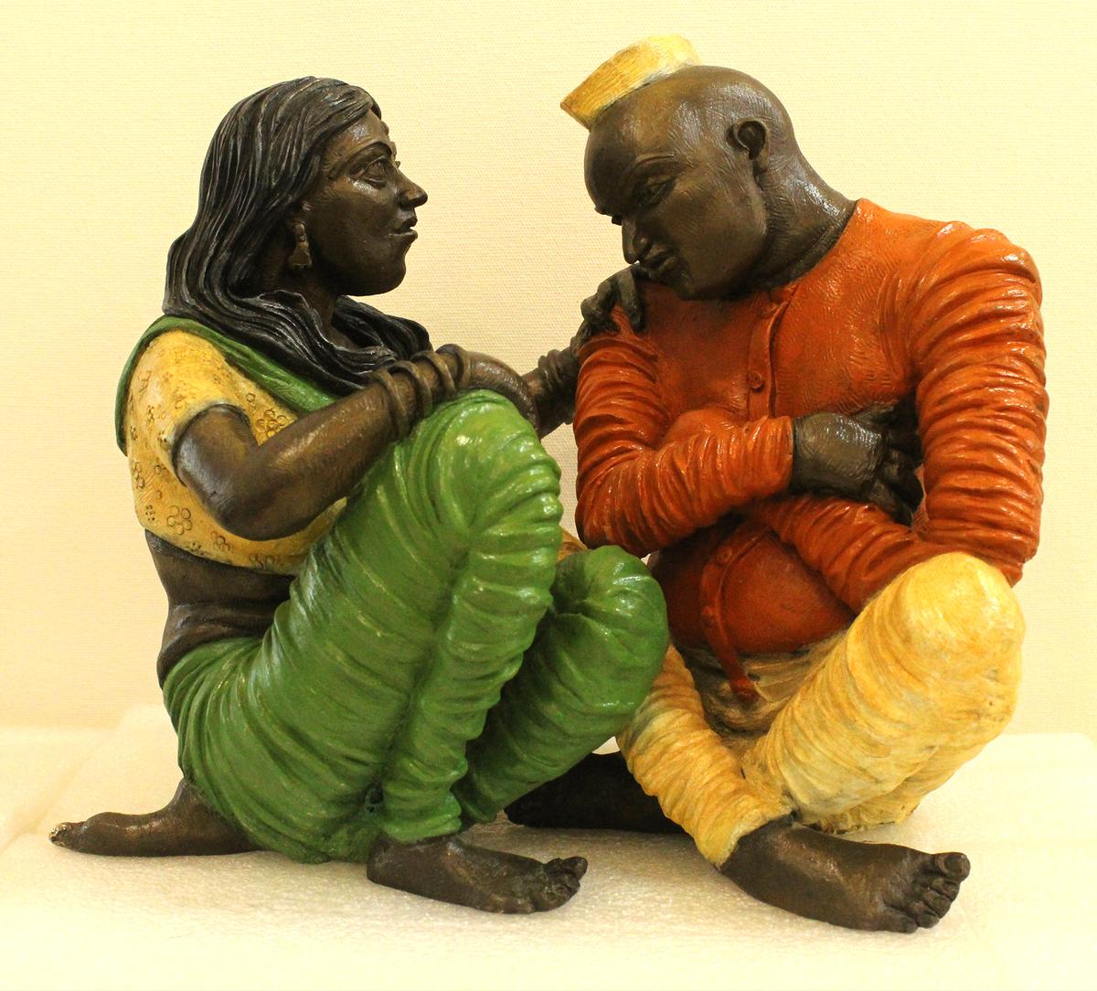 A sculpture by Jogen Chowdhary