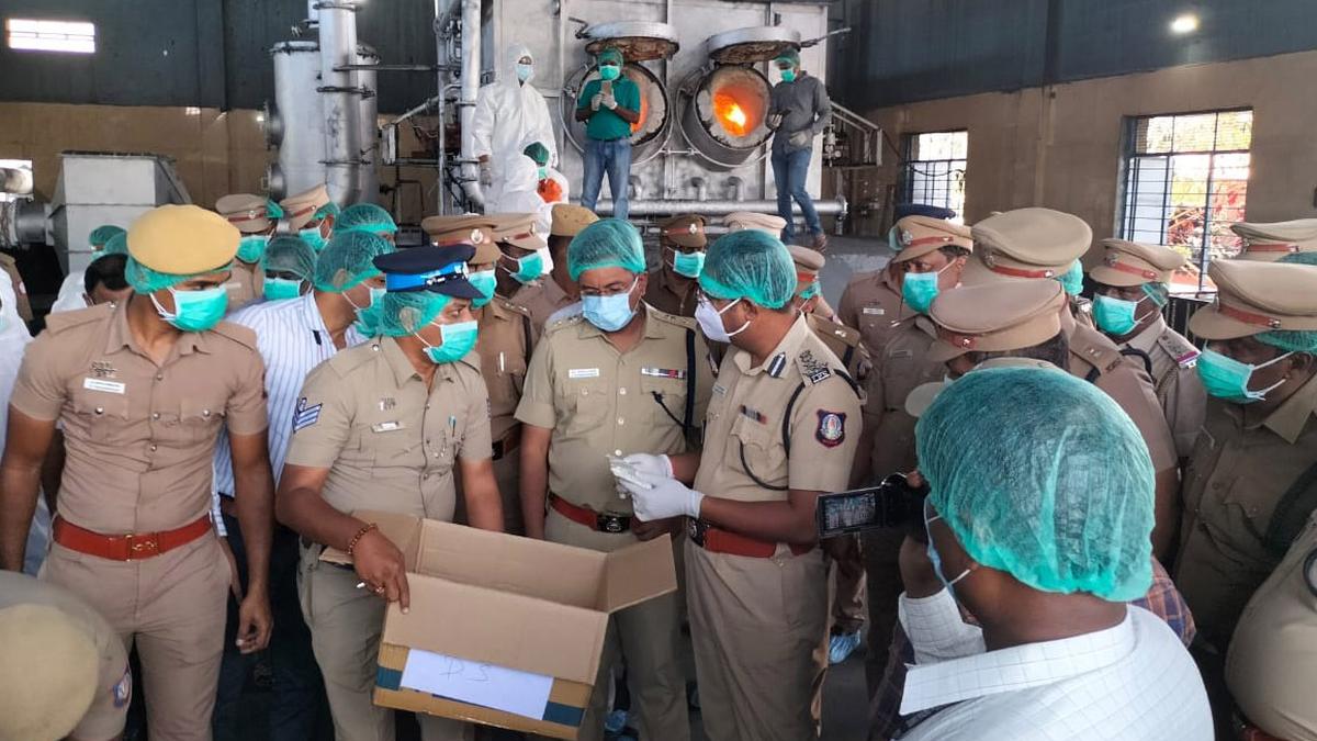 Ganja seized from peddlers in western districts burnt in Coimbatore