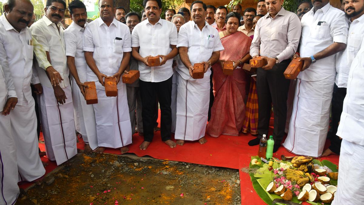 Foundation laid for T.M. Soundararajan statue in Madurai