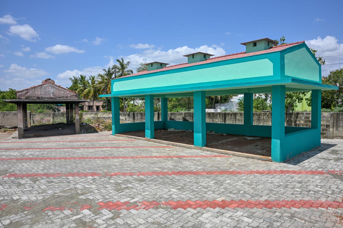 A view of the  crematorium at Pasumalai in Madurai. 