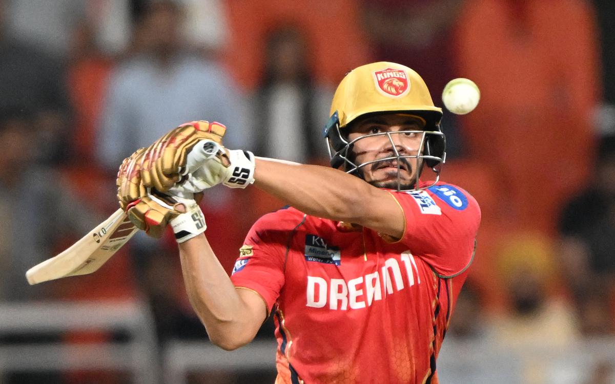 Punjab Kings batsman Ashutosh Sharma during the IPL T20 cricket match against SRH at the Maharaja Yadavindra Singh Cricket Stadium in Mullanpur, Punjab, 