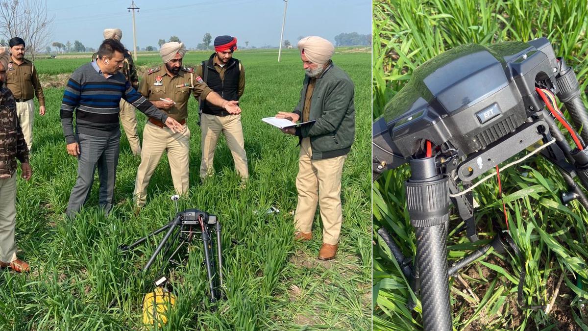 Drone carrying heroin shot near India-Pak border in Punjab's Amritsar, 2 held