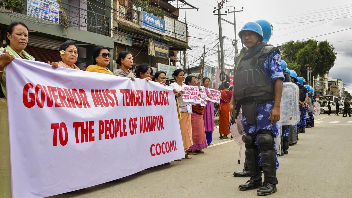 Governor travels 7 km by helicopter as protests continue in Manipur