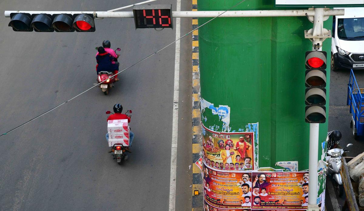 Coimbatore city owes Tangedco over ₹ 50 lakh towards traffic signal bills