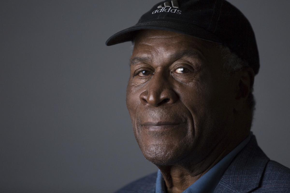 FILE - John Amos poses for a portrait on May 11, 2016, in New York.