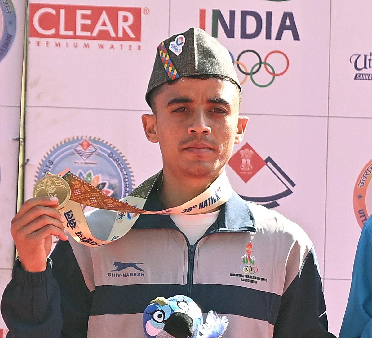 Sawan Barwal of Himachal Pradesh won gold and created a National Games record in the men’s 10000m at the 38th National Games in Dehradun on Saturday, 08 February 2025.