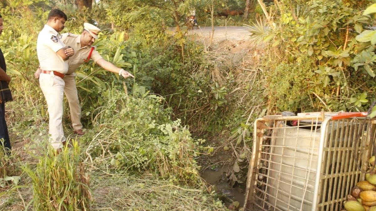 Three die as truck falls into canal in Bapatla district
