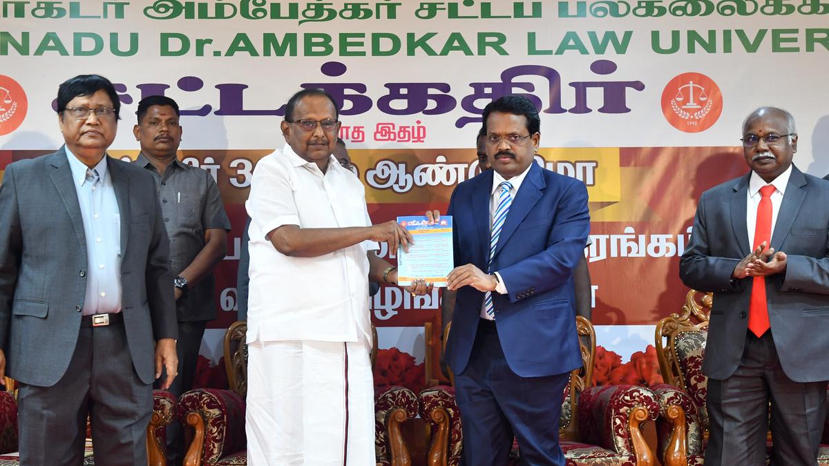Law Minister Raghupathi presents awards to legal experts