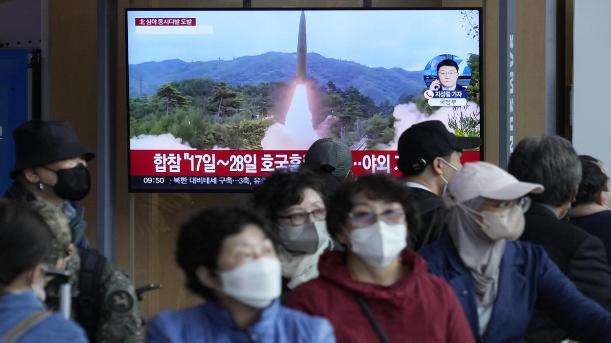 South Korea issues air raid alert after North fires missiles