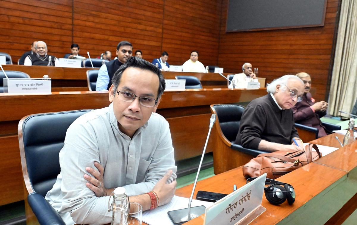 Congress leader Gaurav Gogoi and Jairam Ramesh and others during the all-party meeting ahead of Parliament's winter session, , in New Delhi on November 30, 2025 Congress leader Gaurav Gogoi and Jairam Ramesh and others during the all-party meeting ahead of Parliament's winter session, , in New Delhi on November 30, 2025