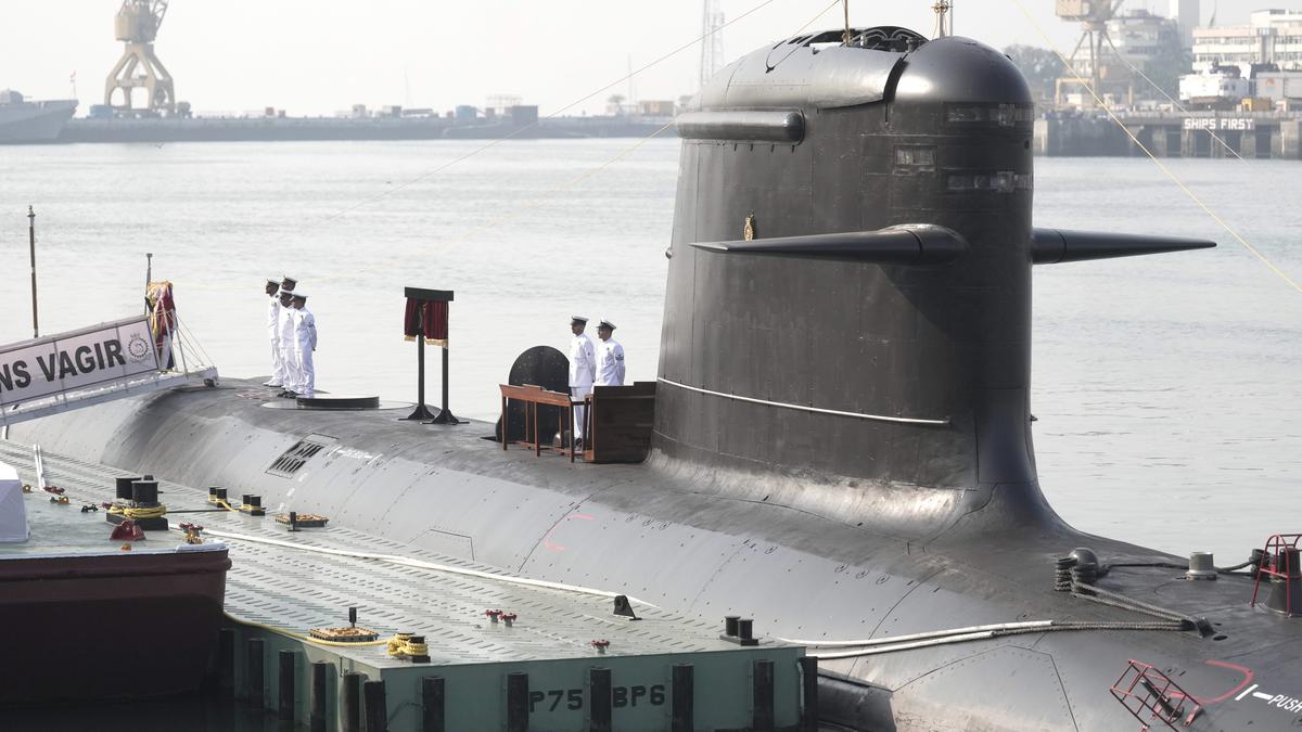 Fifth Scorpène-class submarine Vagir commissioned into Indian Navy