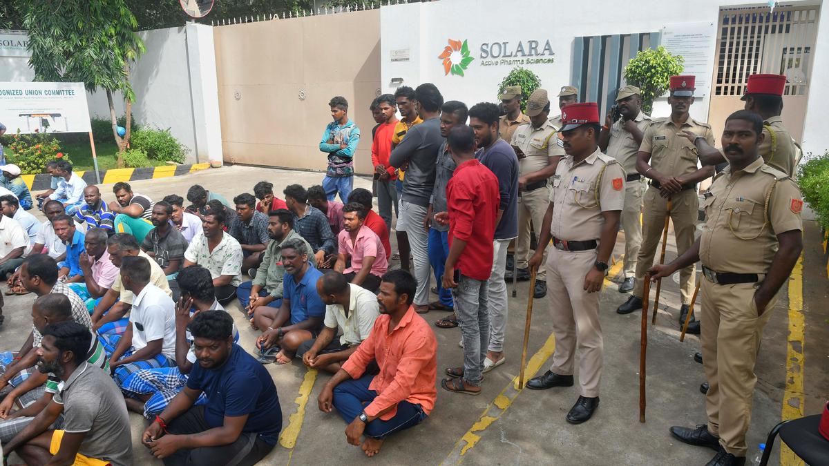 13 workers sustain injuries in a fire at pharma company in Puducherry