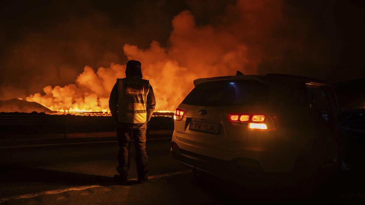 Volcano erupts in Iceland’s Reykjanes Peninsula for seventh time in a year thumbnail