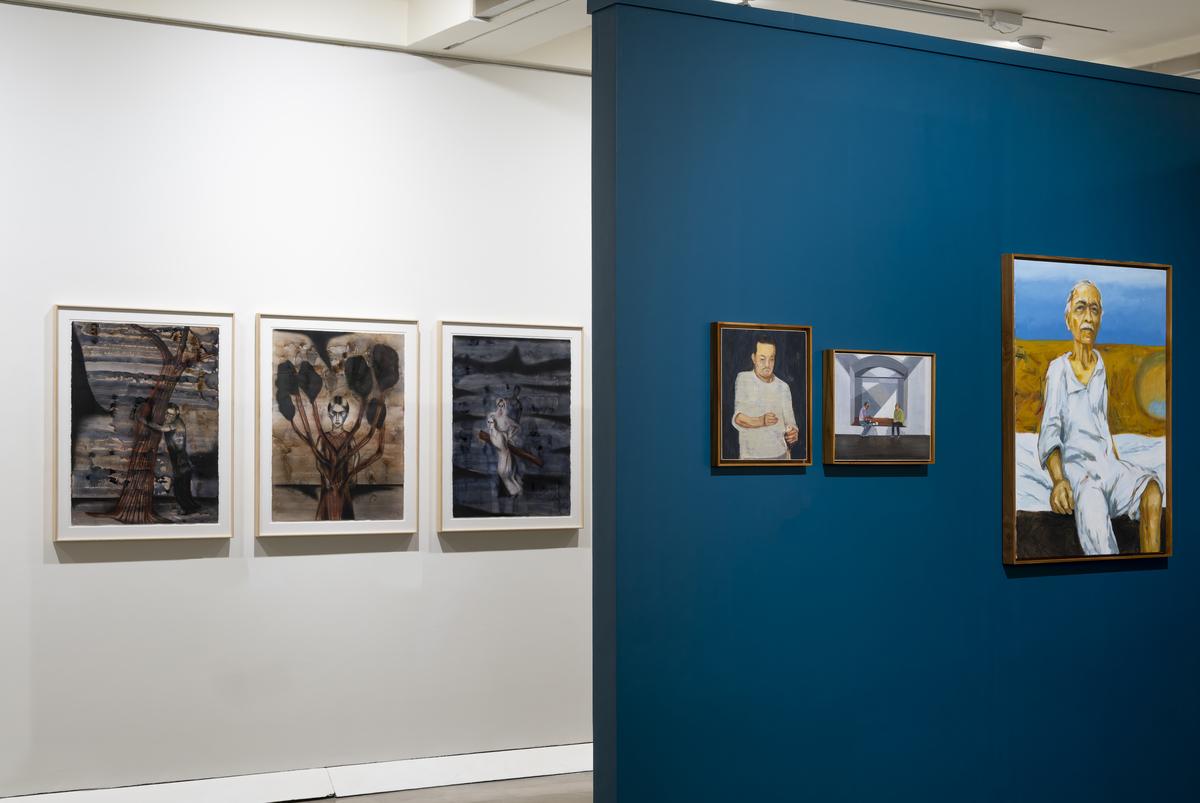 The exhibition, supported by Vadehra Art Gallery, featured works by artists, many of whom were friends and colleagues of Gieve The exhibition, supported by Vadehra Art Gallery, featured works by artists, many of whom were friends and colleagues of Gieve