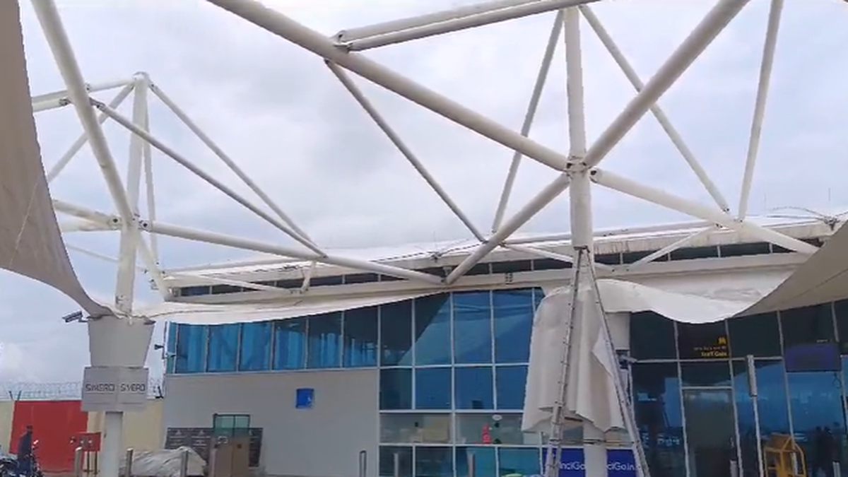 After Delhi, part of canopy collapses at Rajkot Hirasar international airport amid heavy rain in Gujarat