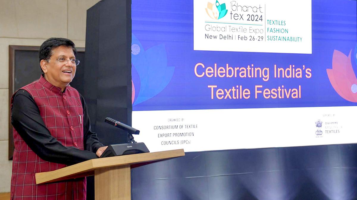 Bharat Tex 2024 Expo to position India as global textiles powerhouse, says Goyal