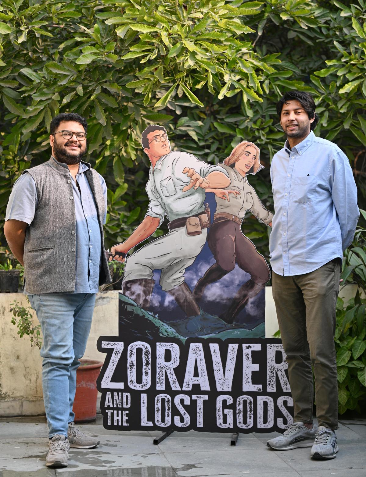 Abeer Kapoor and illustrator Ujan Dutta who have published a graphic novel, Zoraver and the Lost Gods.