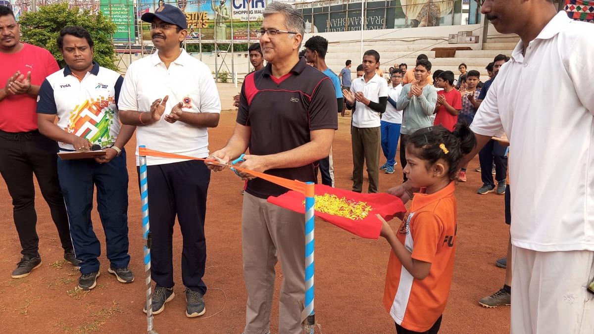 Vijayawada DRM inaugurates summer sports camp for children at Railway Mini Stadium