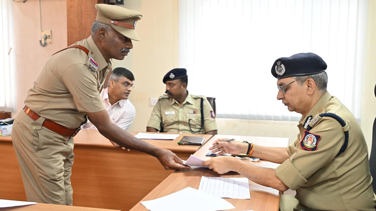 DGP holds grievances redress session in Coimbatore for personnel in Western region