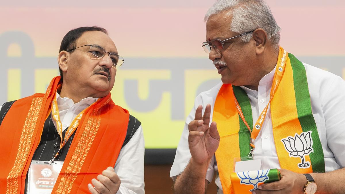 Amid Channapatna imbroglio, BJP Central leadership begins two-day meeting with Karnataka leaders