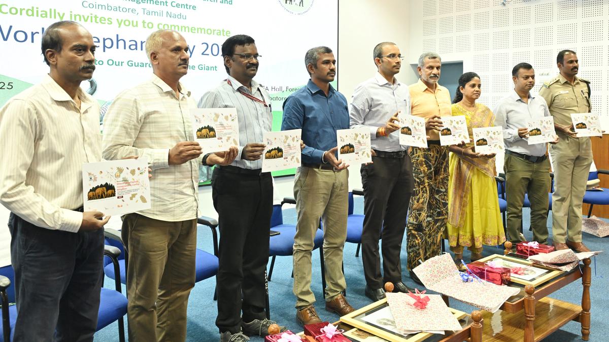 Frontline staff, farmers felicitated for elephant conservation efforts in Coimbatore