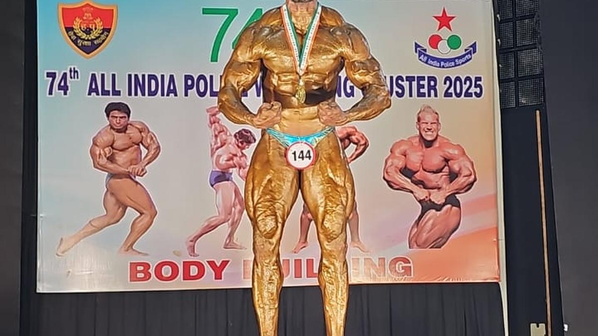 Meet the khaki-clad bodybuilder from Chennai