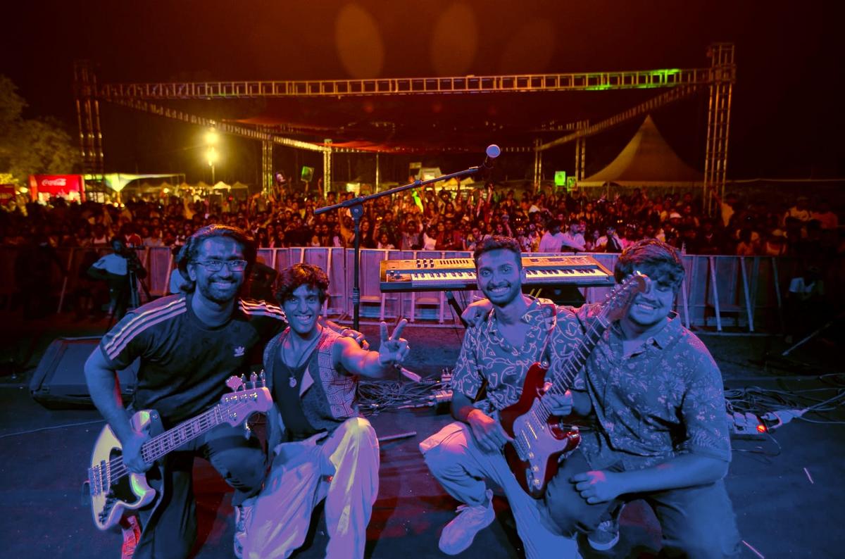 From left: Surya Kalyanaraman, Tarang, Adesh Vinod and Shourjo Chatterjee at the Under-25 Summit in Bengaluru this year