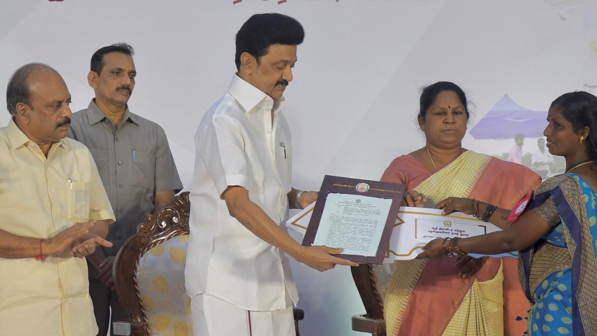 Stalin launches Adi Dravidar and Tribal Welfare Department’s various welfare programmes