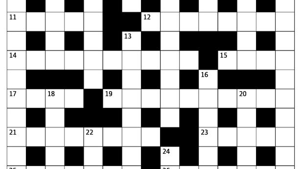 The Sunday Crossword No. 3221