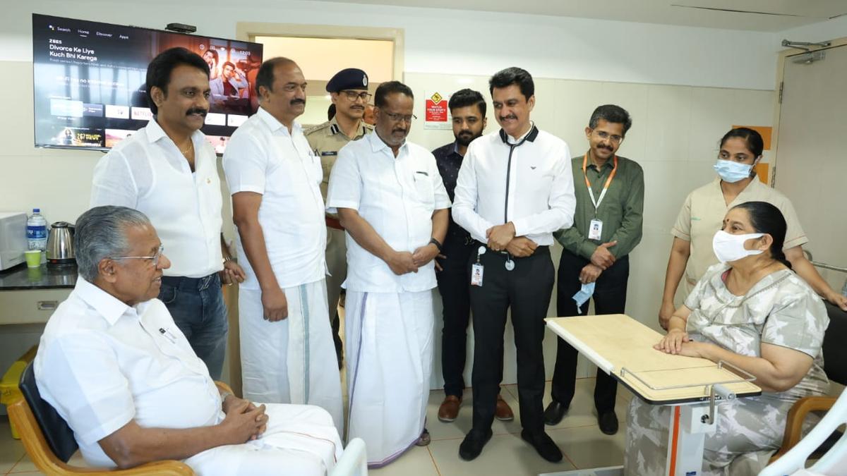 CM visits injured MLA Uma Thomas, wishes speedy recovery