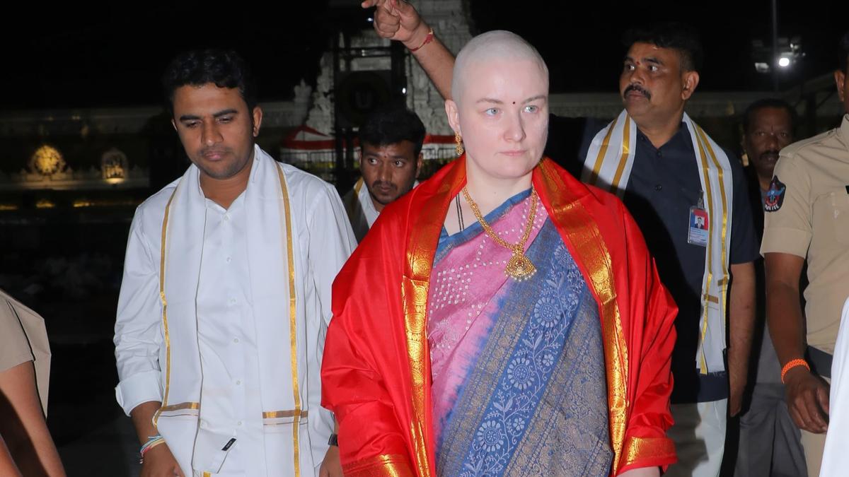 Pawan Kalyan's Wife Offers Prayers at Tirumala After Son's Accident