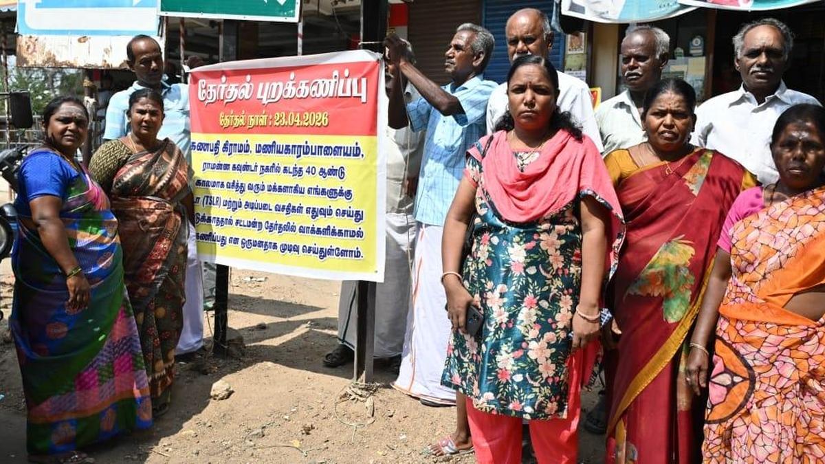Residents of Ramanna Gounder Nagar to boycott elections