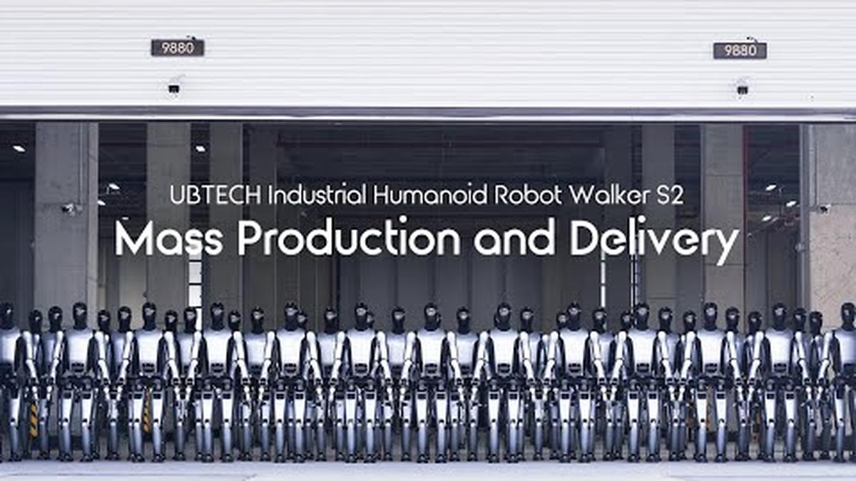 UBTECH begins mass production and delivery of Walker S2 humanoid robot; reports orders over ¥800 million
