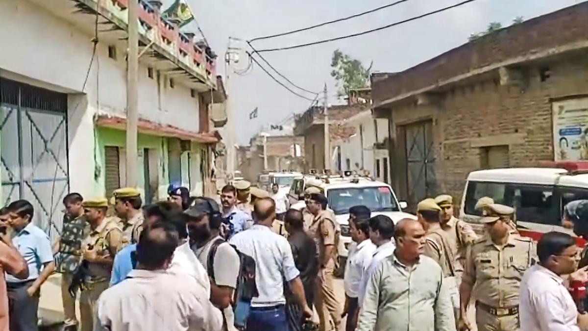 Illegal marriage hall on pond land demolished in Sambhal; committee given 4 days for mosque removal