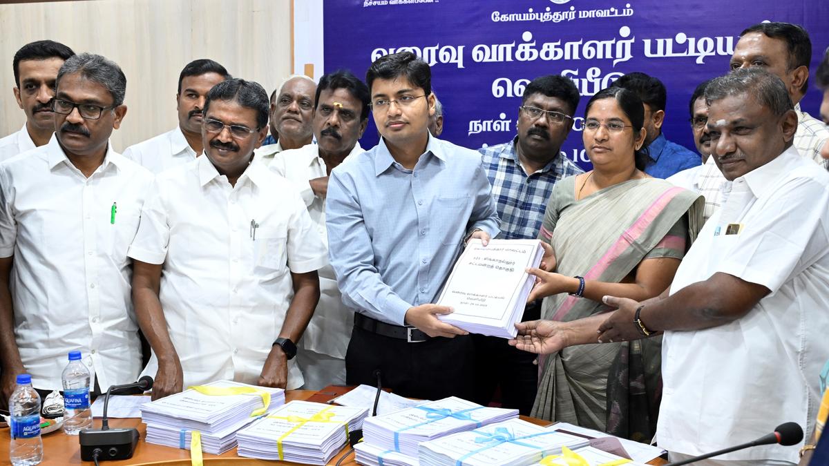 District Collector releases draft electoral rolls for Coimbatore