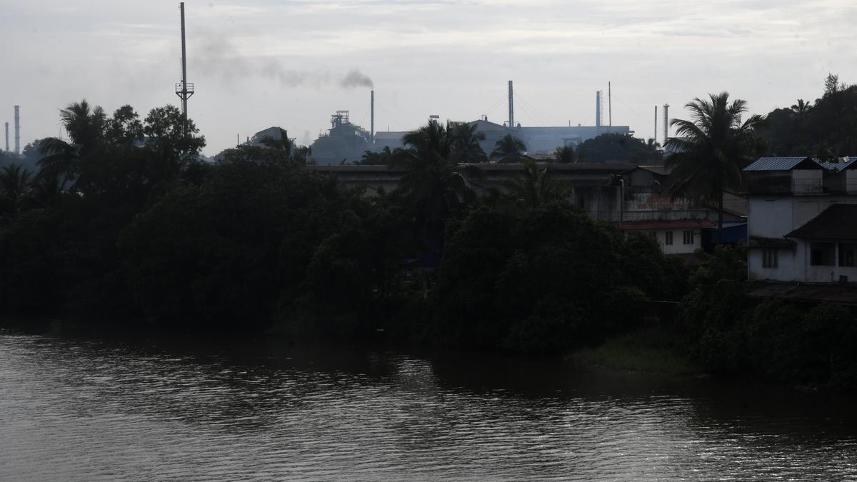 Periyar changing colour frequently along Eloor-Edayar stretch