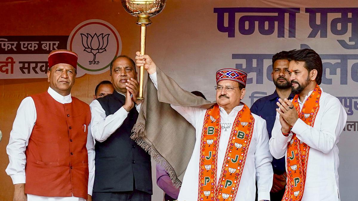 Congress has gone bankrupt on ideas, Nadda says in Himachal Pradesh